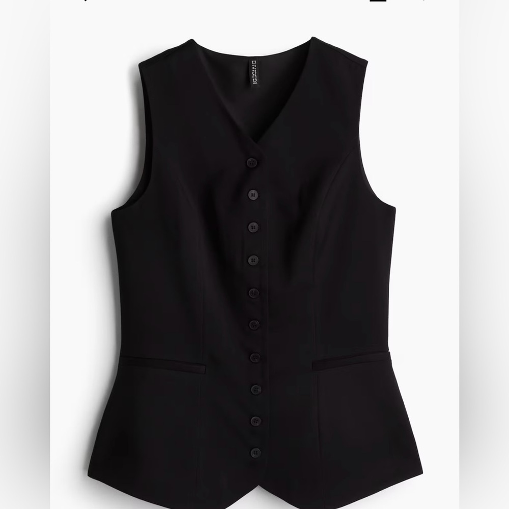 H&M Black vest top